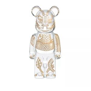 BACCARAT BEARBRICK Crystal Gold Dragon 2024 Limited Edition Figurine NEW
